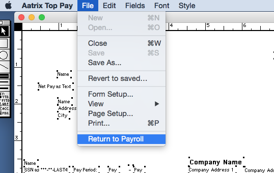 Learn how to align paychecks for printing.