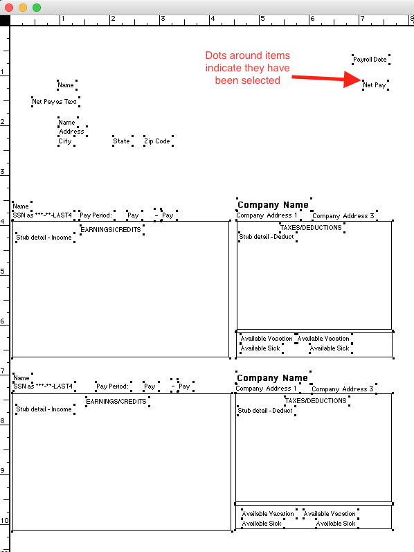 Learn how to align paychecks for printing.