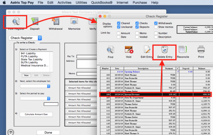 FAQ: When posting my liability payments, I receive a message 'No Records were exported.' How do I correct this?