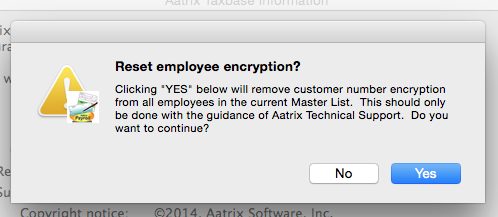 FAQ: How do I correct the error, 'This Employee has been encrypted with a different Customer Number.'