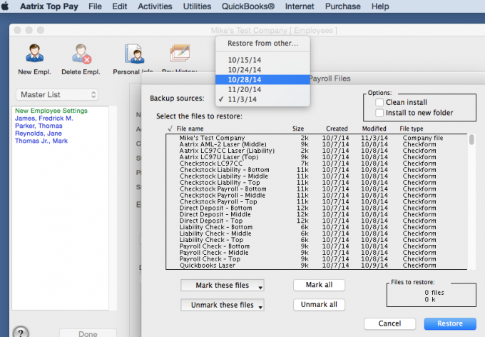 FAQ: How do I restore from a backup into an existing company?