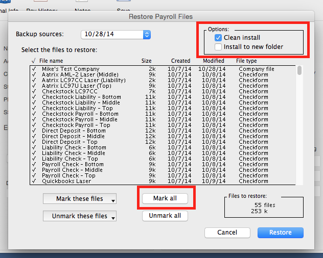 FAQ: How do I restore from a backup into an existing company?