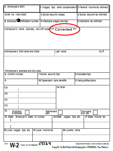 Read more on W-2C and corrections.