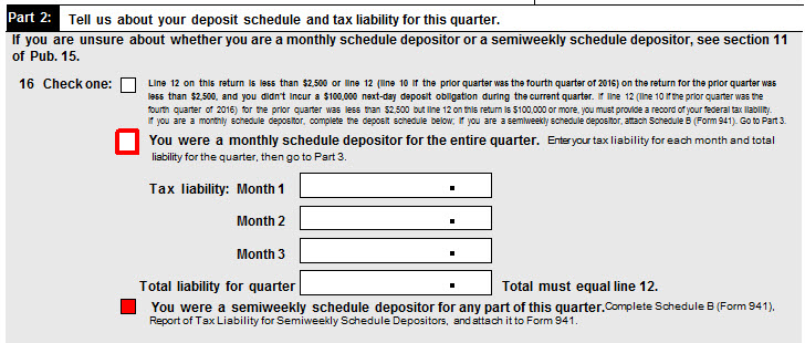 Attaching the Schedule B