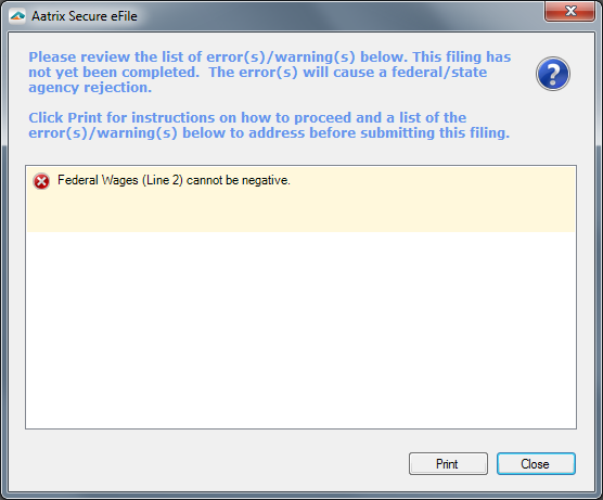 eFile Form Validation